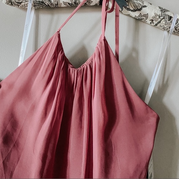 NWT Dusty Rose Halter Formal Dress - Picture 2 of 10